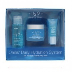 【下殺】H2O+ 八杯水臉部水嫩三件組(八杯水臉部保溼凝膠+眼部凝露+卸妝水)