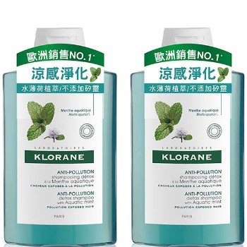 【下殺】KLORANE 蔻蘿蘭 涼感淨化洗髮精400ML