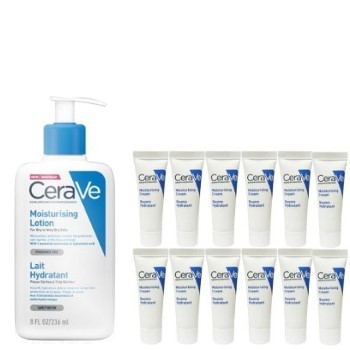 copy::【限量買1送12】CeraVe 適樂膚 長效清爽保濕乳 236ml-小(送長效潤澤修護霜5mlX12紙卡) 