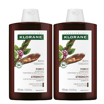 【限量組合】KLORANE 蔻蘿蘭 養髮強韌洗髮精400MLX2入組