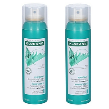 【限量組合】KLORANE 蔻蘿蘭 根源控油乾洗髮噴霧150mlX2入