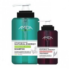 【組合】Amida蜜拉 平衡去脂洗髮精1000ml+角質蛋白護髮素250ml