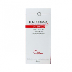 ❤即期良品-2025/07❤LOVEISDERMA愛斯德瑪 美肌膚色防曬乳SPF50 50ml+送親膚舒敏沐浴露100ML