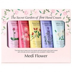 【下殺】Medi-Flower 秘密花園護手霜禮盒(粉50g*5)-03144