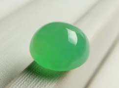 翡翠淺綠水潤蛋面 0.88g