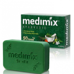 【特價】MEDIMIX 印度綠寶石皇室藥草浴美肌皂125g-當地版-草本(深綠)