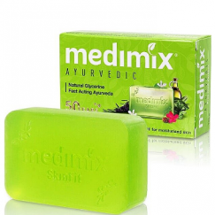 【特價-即期良品2022/06】MEDIMIX 印度綠寶石皇室藥草浴美肌皂125g-當地版-寶貝(淺綠)