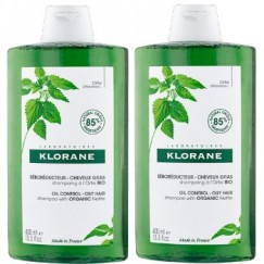 【下殺-限量組合】KLORANE 蔻蘿蘭 控油洗髮精400ML(2瓶組)