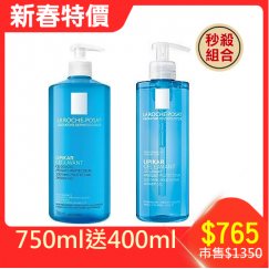 【秒殺組合】理膚寶水 親膚舒敏沐浴露750ml 送400ml