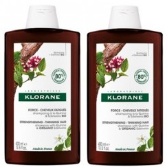 【限量組合】KLORANE 蔻蘿蘭 養髮強韌洗髮精400MLX2入組