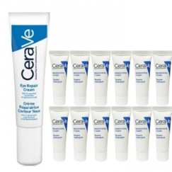 【限量買1送12】CeraVe 適樂膚 全效亮眼修護精萃 14ml(送長效潤澤修護霜5mlX12入) 