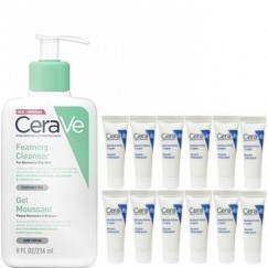 【限量買1送12】CeraVe 適樂膚 溫和泡沫潔膚露 236ML-小(送長效潤澤修護霜5mlX12入) 